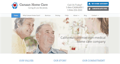 Desktop Screenshot of canaanhomecare.com