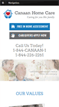 Mobile Screenshot of canaanhomecare.com
